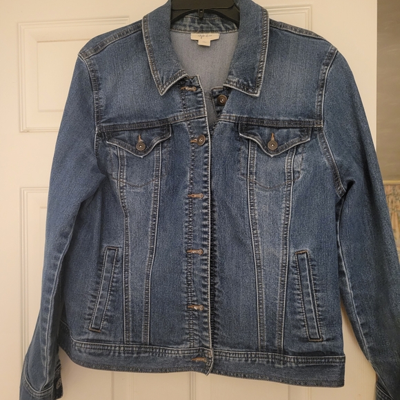 Style & Co. Dark Blue Jean Jacket - Picture 1 of 3